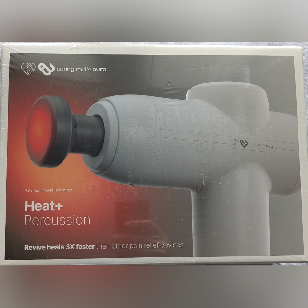Revive Heated Massage Gun — Caring Mill by Aura